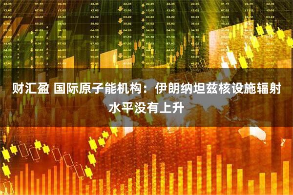 财汇盈 国际原子能机构：伊朗纳坦兹核设施辐射水平没有上升