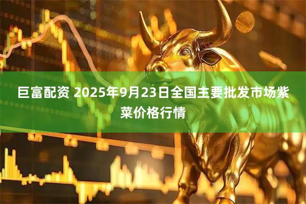 巨富配资 2025年9月23日全国主要批发市场紫菜价格行情